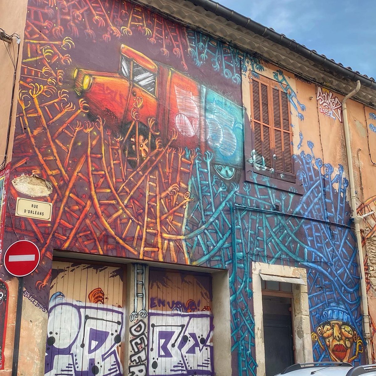 HunterStreetart's tweet photo. [#streetartnimes / 📸 NOVEMBRE 2021] Artwork by Soukoz, découvert à #nimes et créé dans le cadre de l'Expo de OUF 2019 (#8) / Le Spot !
#soukoz #soukozart #streetart #expodeouf #lespotnimes #graffiti https://t.co/1CFxPvmd0T