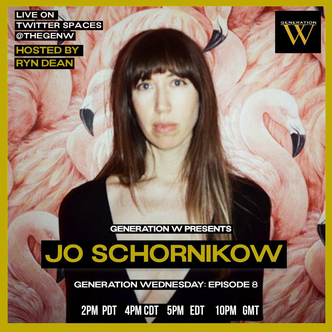 TheGenW's tweet photo. Australian singer songwriter @JoSchornikow joins us for #GenerationWednesday Ep. 8 to share her stories about touring, creating her upcoming album #ALTAR and more! 2pm PDT | 4pm CDT | 5pm EDT | 10pm GMT Hosted by @RynDean
📸: Emily Dorio https://t.co/kuRnEd2CQF