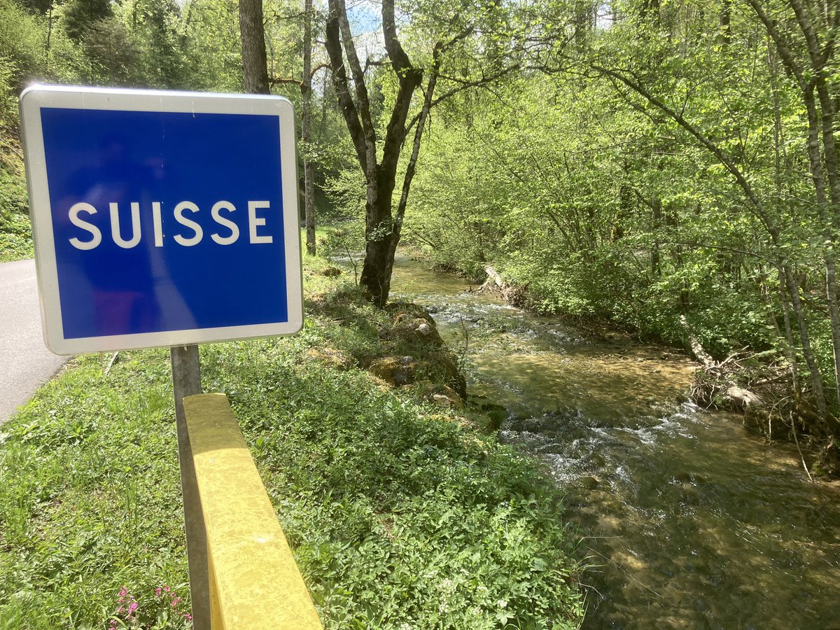 altermatt_lab's tweet photo. Die #Lützel / La #Lucelle: Grenzfluss🇨🇭🇫🇷, Grenze entlang des Bachbetts, Strasse kurvt international & durch Lage am Ende zweier Länder hat Natur ungewohnt viel Platz: üppige #Auen & hohe #Biodiversität. Feldarbeit https://t.co/Nb6XxTcLBA wo ich schon als Kind Flohkrebse suchte.. https://t.co/qnsLqTJbci