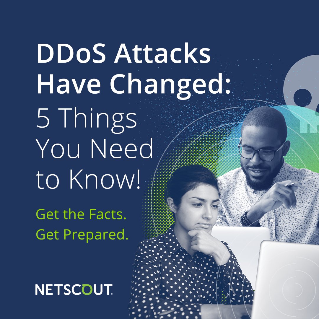 NETSCOUT's tweet photo. Protecting your business from quick-hitting multivector DDoS attacks requires a strategy built to match. Find out how to protect your network, services, and customers.
