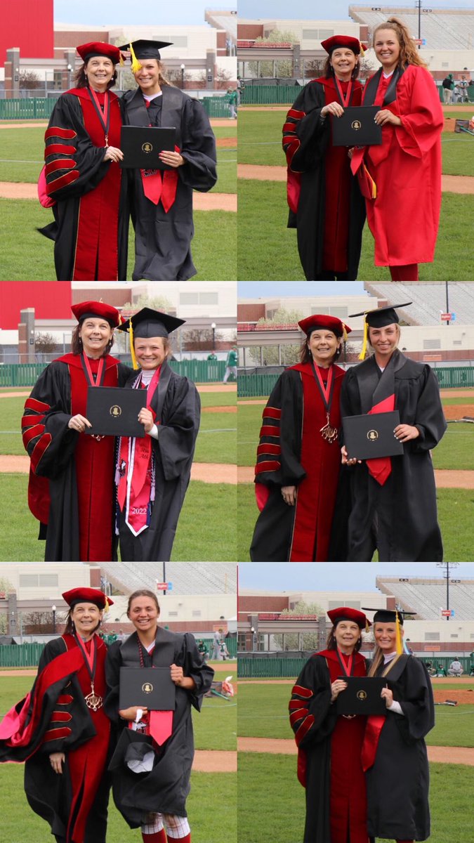On Sunday, our six seniors were able to participate in an on-field graduation with President Freeman! Congratulations to all of the graduates!! 🎉