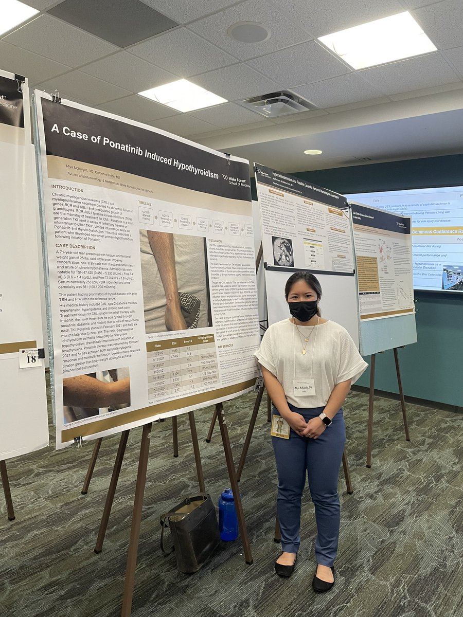 miya_mck's tweet photo. What better time to join #medtwitter and #endotwitter than after presenting at my home institution’s research day followed by flying to present at #AACE? https://t.co/Erpe9F9gNJ