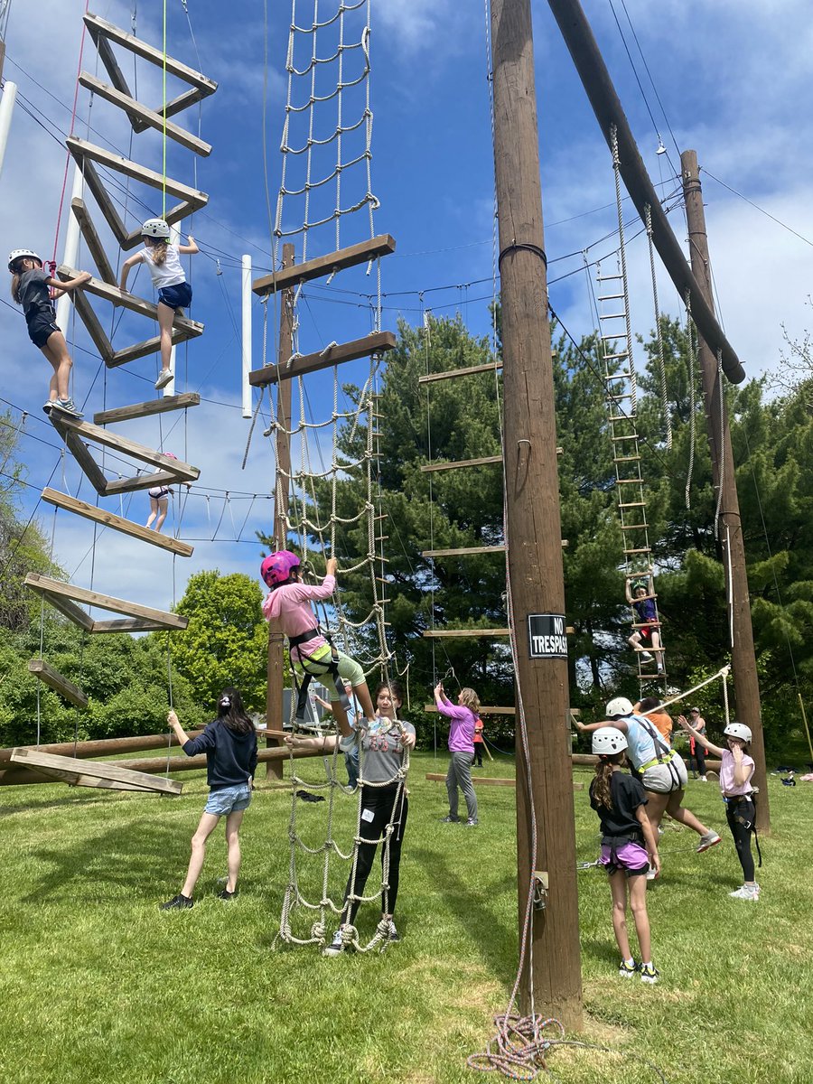 LNiedelman3's tweet photo. It was AMAZING to be back on the ropes course this year! My favorite part every year is watching these kids push themselves past their limits and persevere through all of the challenging courses. Always SO proud of their hard work and positive attitudes. https://t.co/Y9e6nhYywZ