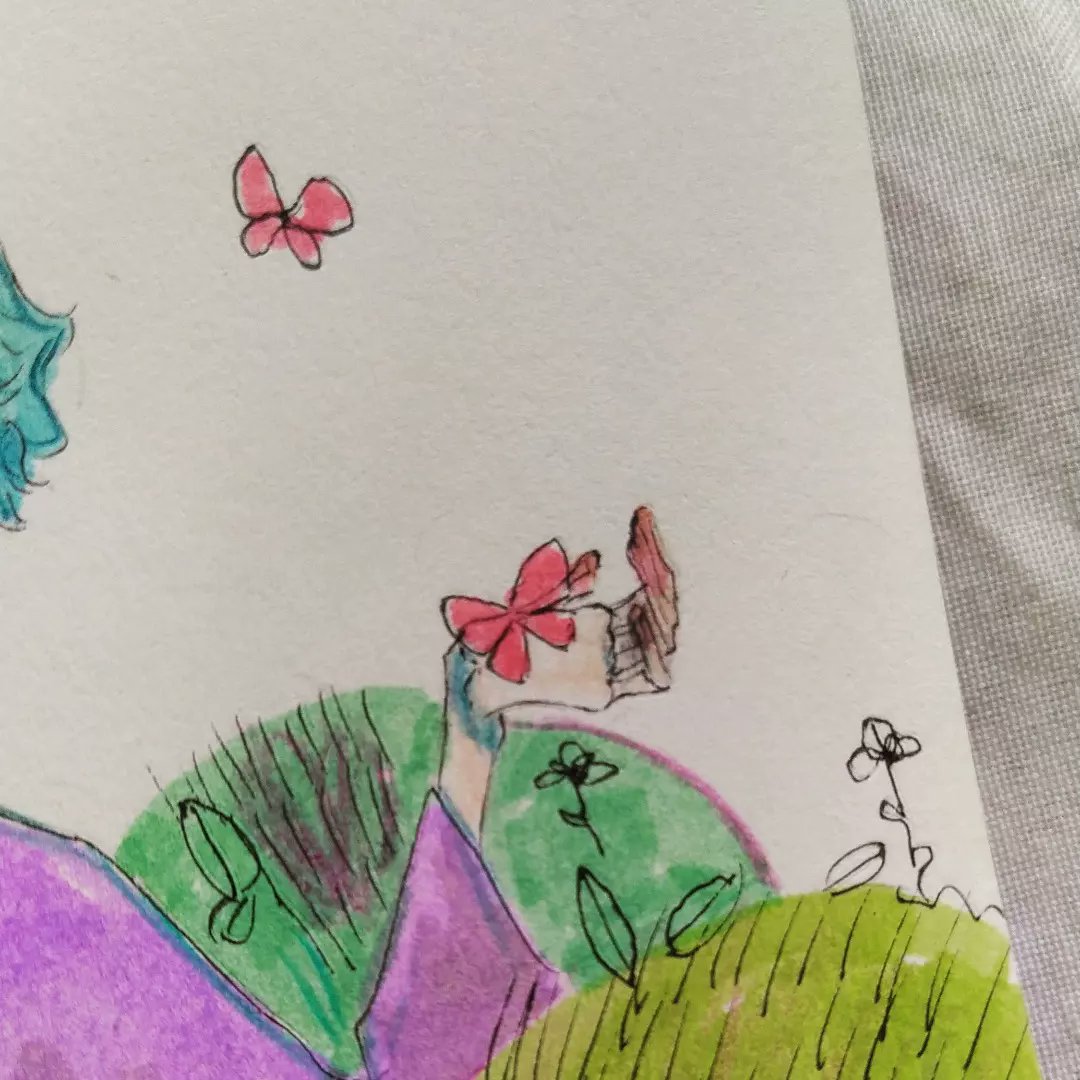 ctrl_luv's tweet photo. 🦋Happiness is a butterfly🦋

~

#arte #art #drawing #dibujo #diseñodepersonajes #characterdesign #color #pastel #pastelcolors #trabi #traditional #tradicional #sketchbook #sketch #butterfly https://t.co/PhAq19D7Pm
