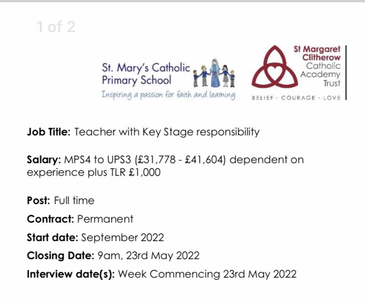 A fantastic opportunity to join our wonderful team….

nyccjobs.engageats.co.uk//ViewAttachmen…