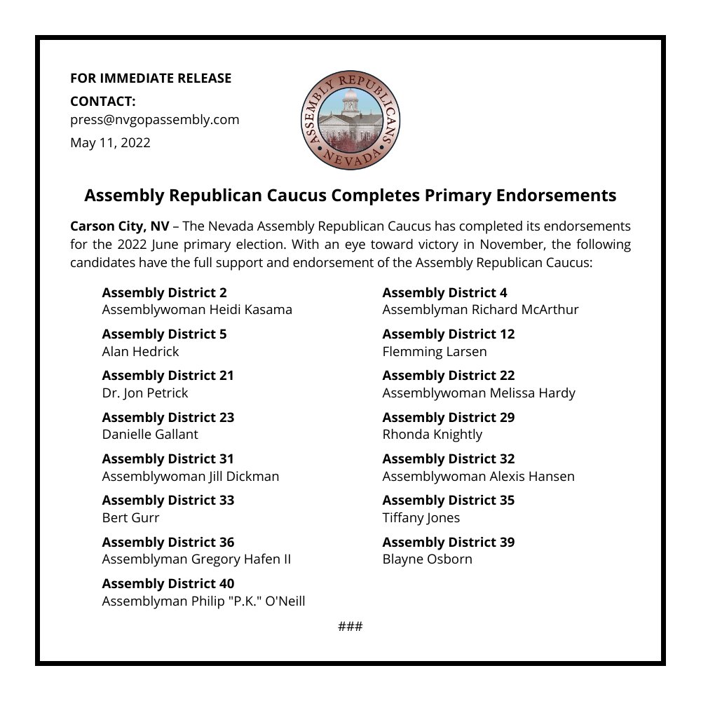 Nevada Assembly Republican Caucus tweet media