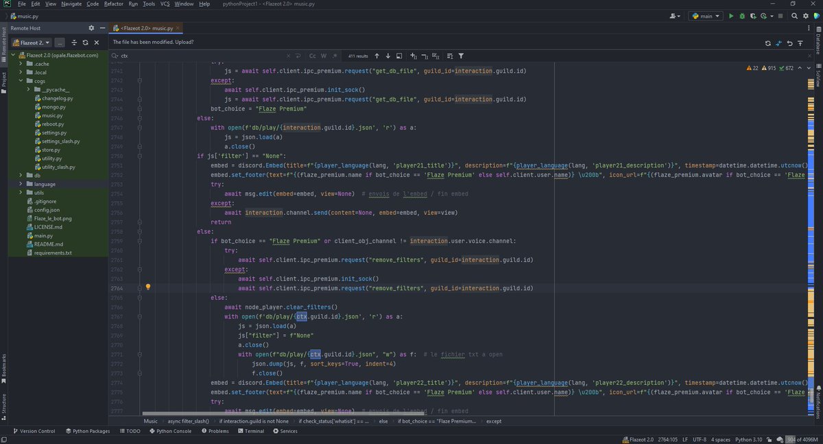 chredeur's tweet photo. The professional version of pycharm is really amazing thanks @pycharm  :D https://t.co/dhPAtQUl9g