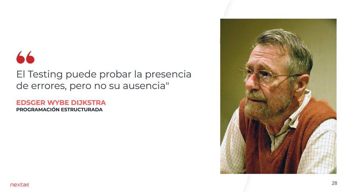 Hoy es el aniversario del nacimiento de ese genio llamado Djikstra.

En su honor, he decidido añadir la siguiente transparencia a mi charla de mañana