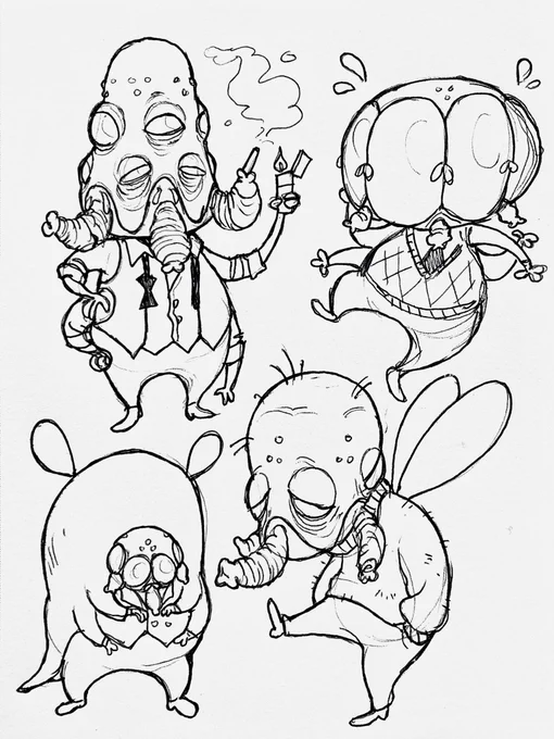 Trungo doodles for @ascalaphid! 