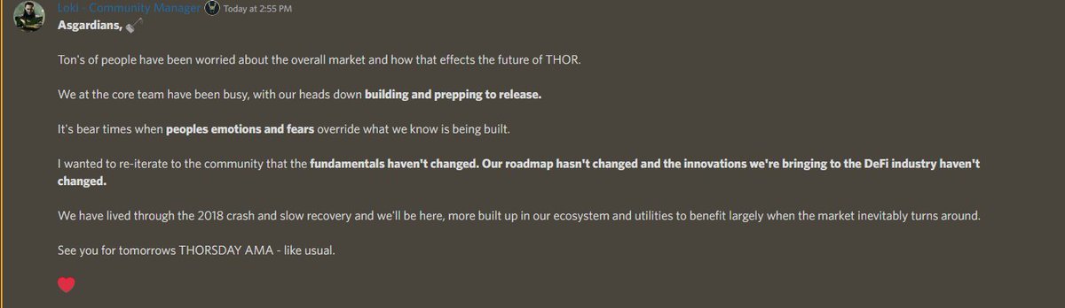 eclipse_L1's tweet photo. Asgardians! 🔨⚡️

The global markets are in a tough space right now - but we wanted to take this opportunity to let the Asgardians know, that we are still building! 

Roadmap, vision, and fundamentals haven't changed and we cannot wait to release what we've been working on 👀

❤️ https://t.co/X4kMhPJrDn