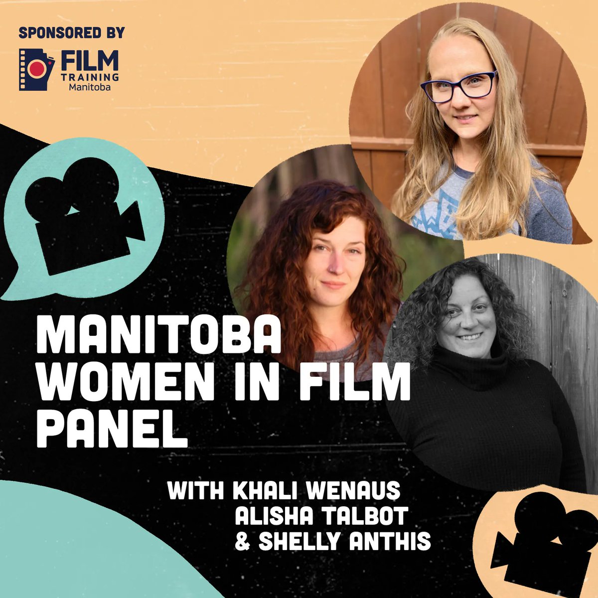 On May 31, 2022 @ 7PM catch a free panel discussion with Khali Wenaus, Alisha Talbot, &amp; Shelley Anthis as they talk about their experiences in the local film industry. Check out the event page for more details: buff.ly/39SaxLl
