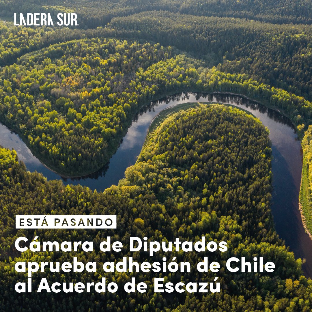 ladera_sur's tweet photo. ¡Cámara de Diputados aprueba adhesión de Chile al Acuerdo de Escazú!

Ahora, el proyecto pasa al Senado. De esta manera, estamos más cerca de ser parte de este acuerdo regional, que eleva los estándares de los países en materia de transparencia, democracia y justicia ambiental. https://t.co/ogA1RZrl6N