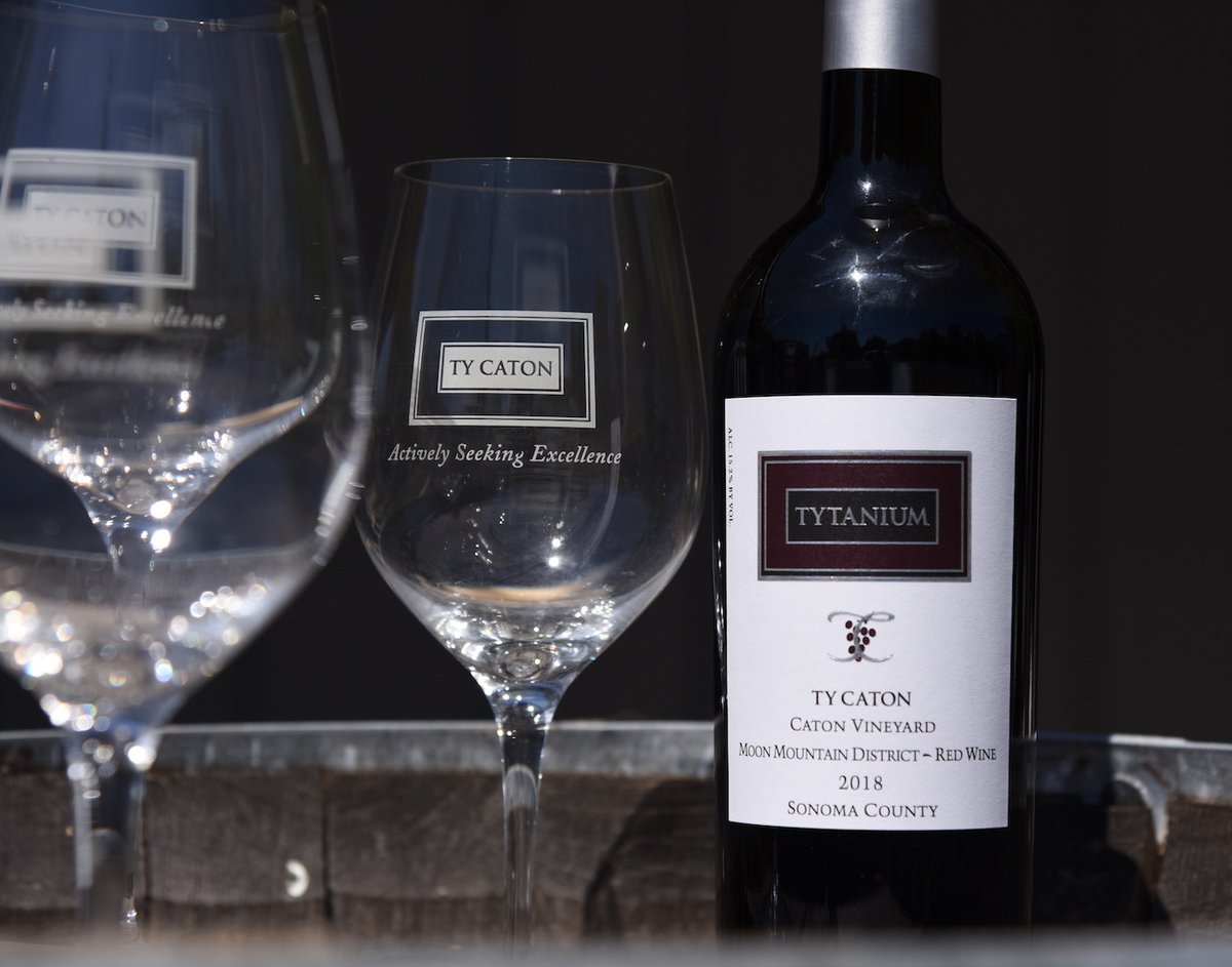 TyCatonVineyard's tweet photo. The wine that started it all, #Tytanium - an estate proprietary blend, awarded “Best of Class” several times in the largest competition of American wines in the world. This is our flagship wine. We continue to produce each year, striving to make it better than its predecessors. https://t.co/AmNJx6XMl4