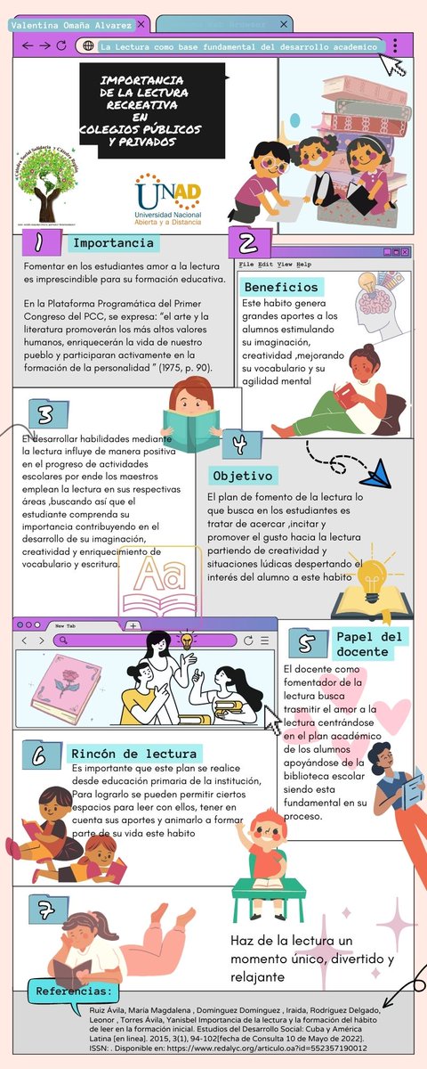 val_omana's tweet photo. La importancia de la lectura recreativa en colegios públicos y privados 
 
@ElOIRdelaRegion 
#UNAD
#SERVICIOSOCIALUNADISTAENCASA https://t.co/ZYZhpfFPUg
