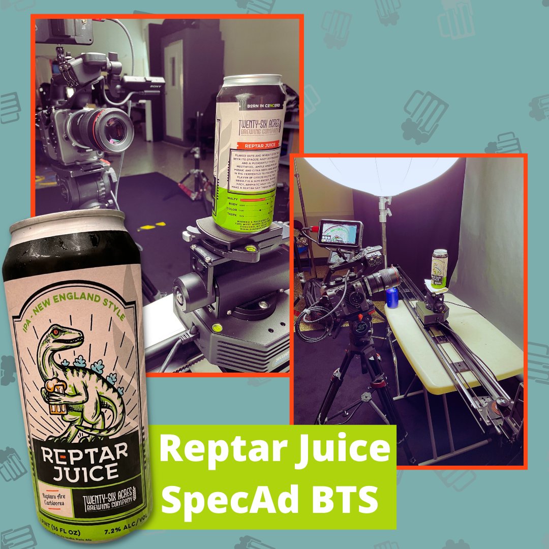 allpromedia's tweet photo. Here's some behind-the-scenes of a Reptar Juice #specad we're creating.
#specads #RaptureJuice #26acresbrewing #localbrewing #videoproduction #videoediting #bts #behindthescenes #allpromedia https://t.co/mrTkbRkOfr