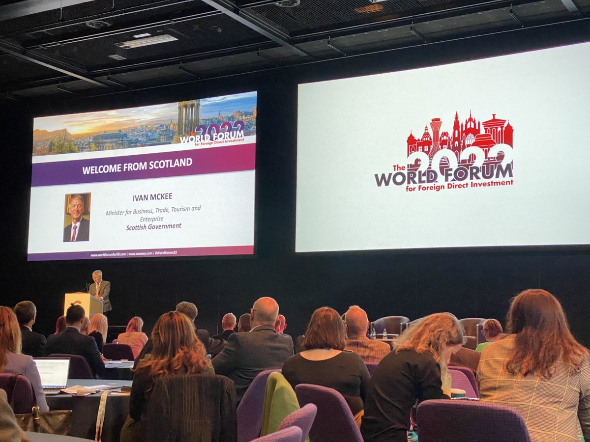 Economic development is a contact sport. Peter Loya from Tech Parks is making connections at the World Forum for Foreign Direct Investment in Scotland attending panel discussions, FDI training, site tours, and networking. #WorldForum22 #EconDevWeek22