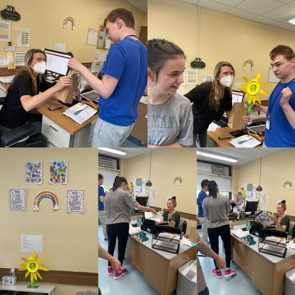 Surprise appreciation gifts for our school nurses. West Islip HS Life Skills class wants to thank you for all that you do, today and every day! <a href="/WestIslipLions/">West Islip High School</a> <a href="/drbman12/">Dr.  Bridgeman</a> #SchoolNurseDay