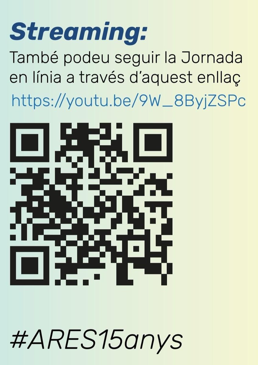 Demà #ARES15anys jornada a l'hospital de Bellvitge. Si no t'has inscrit ens pots seguir en streaming. Continuem sumant. <a href="/icscat/">ICS. Generalitat</a>