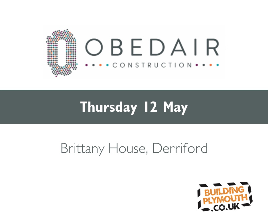 buildplymouth's tweet photo. π·ββοΈ π·ββοΈ ποΈ We're excited for our penultimate day of #OpenSitesWeek we'll be visiting #IntercityHouse in the city centre, #Treledan housing development, Saltash and #BrittanyHouse, Derriford.
#BuildingPlymouth
#Kier
#UniversityofPlymouth
#BarrattHomes
#DerrifordHospital
#Obedair https://t.co/Raxgnjc3VV