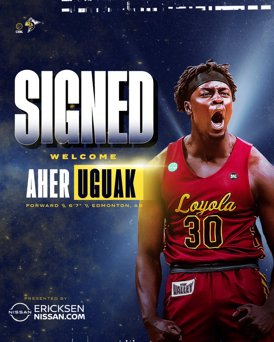 ED_Stingers's tweet photo. BREAKING 🚨 
We have signed Edmontonian @AUguak3 to our 2022 roster. 

The Harry Ainlay product played 5 years of NCAA basketball with the @UNMLoboMBB and @RamblersMBB and was x2 MVC All-Defensive Team member. 
Read the full story:https://t.co/YLD8Jz9aeT

#FeelTheBuzz #OurGame https://t.co/tux9PSNe5V
