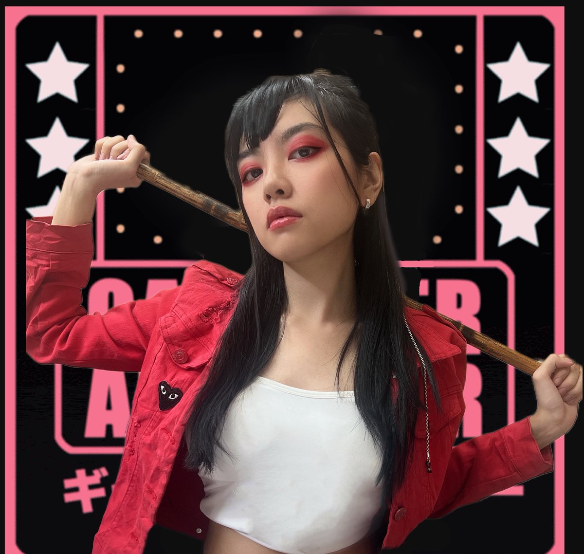 PancakeSyrupNFT's tweet photo. Who says a woman can't fight and be tough?
-Enter Betty , Boss of the Pretty Relentless Gang 

My 4th art - a cosplay for @gangsterallstar 

#GASisWATCHING
@aroundtheduang @3antar_eth
@Jesture_0 @Cryptovius1
@blaxtacy @noahONFIREE
 @gronkwizard @jokerspite https://t.co/zXqIQhFm8l