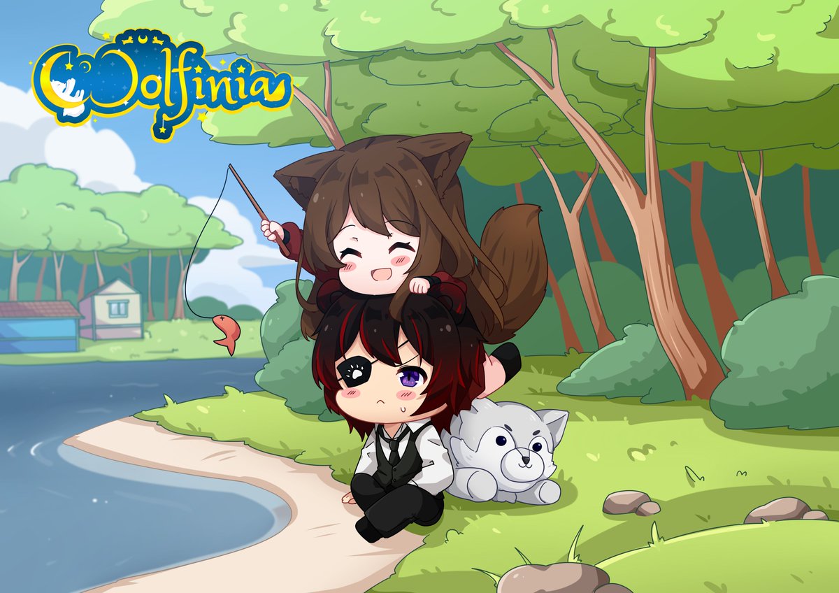 Wolfinia2's tweet photo. Mein Neues Postkarten Design (ca. ab Mai) :3 
zusammen mit @Bull1t1 
Beim erreichen unserer 500 Follower, hatten wir ja on Stream versprochen zusammen eine Postkarte rauszubringen ;D 
Nun ist sie da :3

Artist: @sinclairs_s https://t.co/OejZpA0B2S