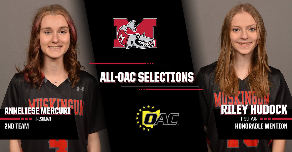 The Ohio Athletic Conference has named <a href="/muskingum_wlax/">muskingum_wlacrosse</a>  freshman defender Anneliese Mercuri Second Team All-OAC and freshman midfielder Riley Hudock Honorable Mention All-OAC for the 2022 season. bit.ly/3l17B1a #DefendTheM <a href="/brandonhannahs/">Brandon Hannahs</a> <a href="/WHIZscores/">WHIZ Sports</a>