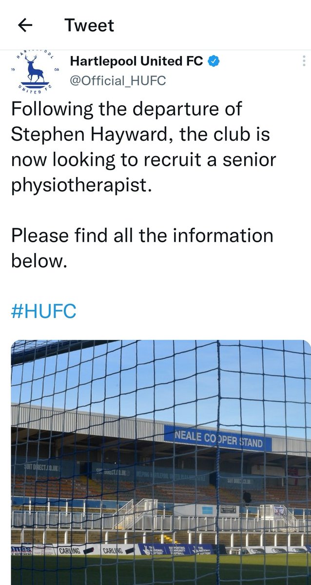 LordSmythe's tweet photo. Poolie through & through loyal passionate & knows his stuff. Even features in the 2022/23 Season Ticket promotional video.
The amount of times he's fixed me and kept my running on track beggars belief Pools could do alot worse than IG
#BringBackBuster #BBB
@Official_HUFC
๐โฝ๏ธ๐ https://t.co/7ar1aQvx88