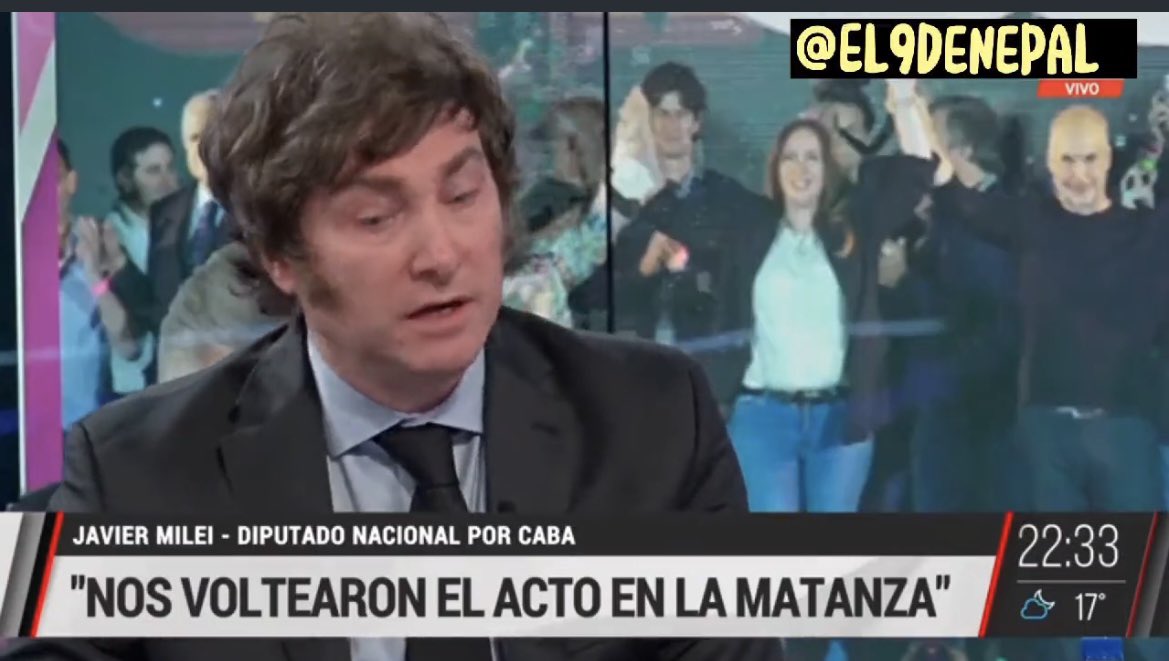CarlosMaslaton's tweet photo. Milei va a ser Presidente. Le tienen pánico extremo. Hay que cuidar su vida. Hay demasiados marxistas interesados en que el gran líder liberal desaparezca. https://t.co/0Rwosz2JLx