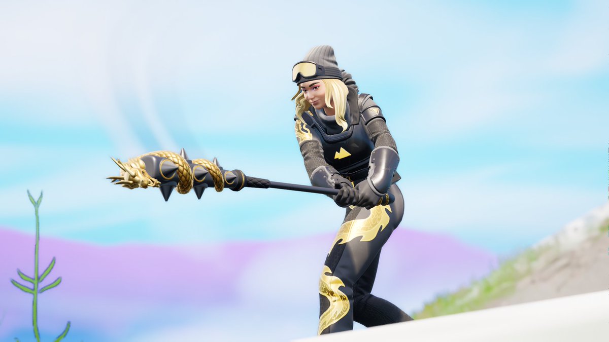 frtntpkm's tweet photo. Combo #31
Skin: Chloe Kim
Backbling: Ballistic
Pickaxe: The Goldenbane Mace
Glider: Golden Look Board
Wrap: Greed
When I saw that pickaxe I knew that it would be perfect for Chloe Kim 🤩
#Fortnite #FortniteResistance #FortniteChapter3Season2 #Fortography #ComboTime #ChloeKim https://t.co/KtlZczN7Kk