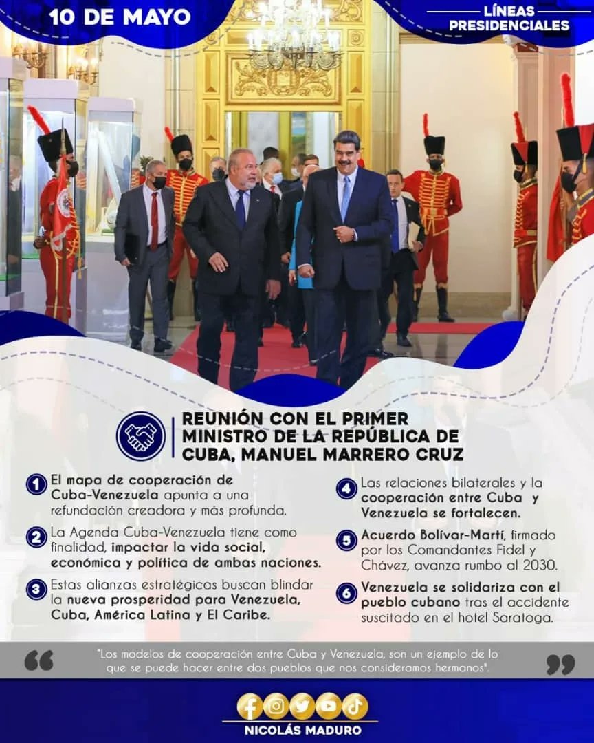 infocomunalZU's tweet photo. *#11Mayo2022|| MPPCyMS/ FundaComunal*

#LíneasPresidenciales 👨🏻
  Con la hermandad Cuba-Venezuela visualizamos nuevos tiempos, unidos en resistencia permanente, creativos, creadores, fundadores y refundadores. 

#ProducirEsIndependencia https://t.co/6FtQvv7f3c