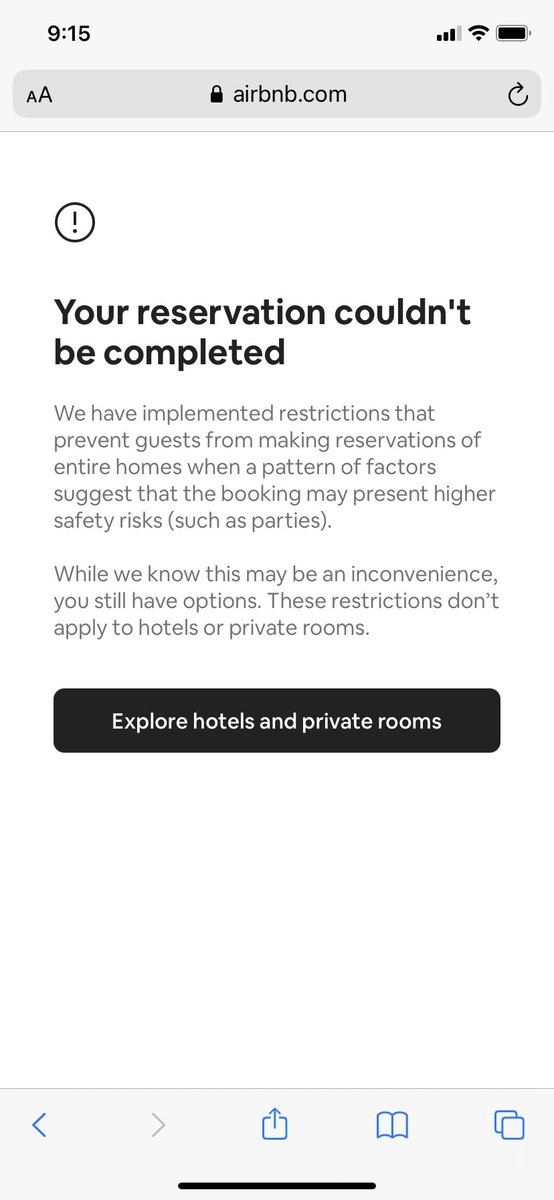 Kaelee_A7's tweet photo. @AirbnbHelp @Airbnb there appears to be an issue with your site. Every time my friend and I try to book/reserve anything we receive this error message. We’re trying to book 3 weeks in advance and the dates are open. Please help! https://t.co/ReU5aNzQpa