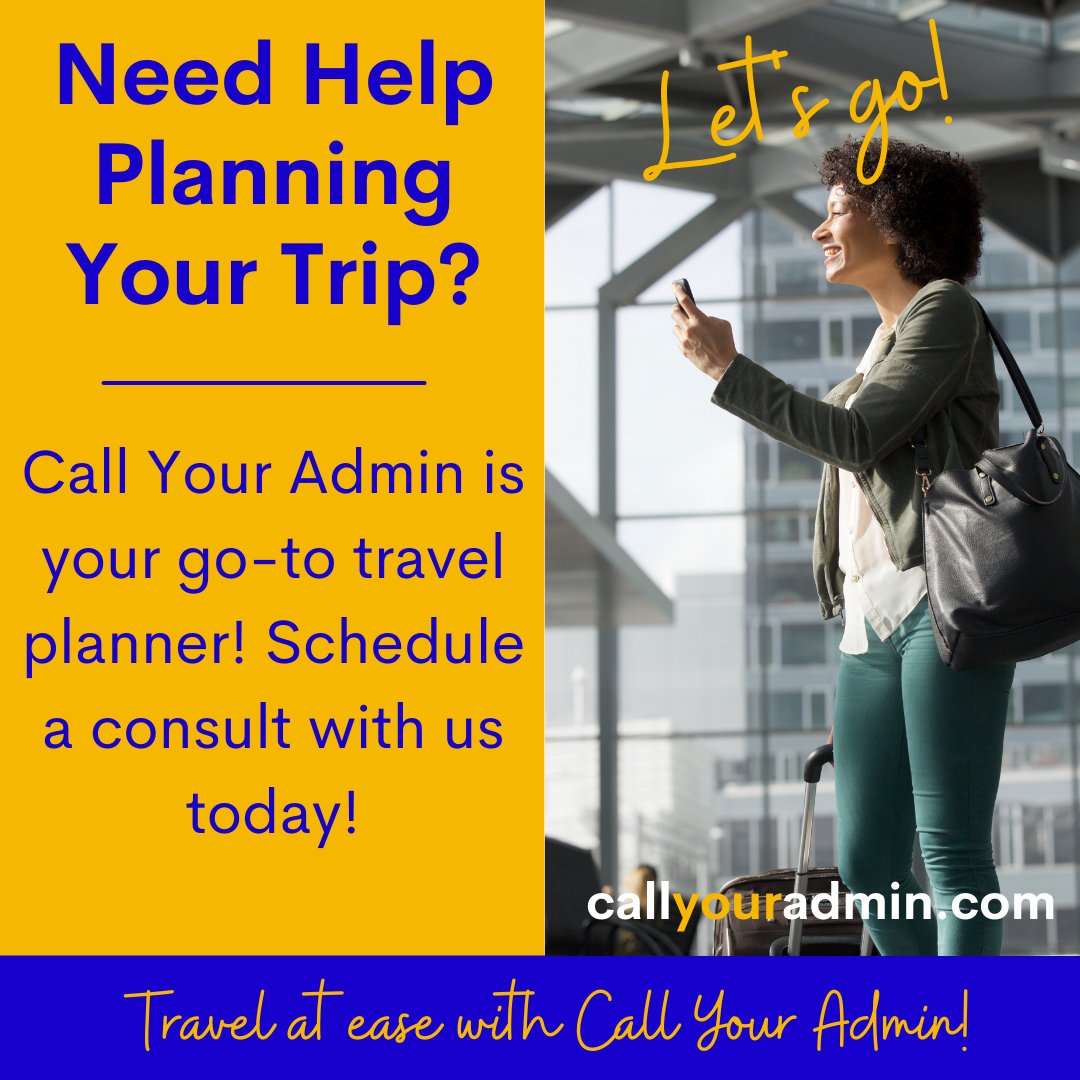 CallShona's tweet photo. Summertime is approaching. Don't wait until the last minute to make travel plans. Let Call Your Admin help take one more thing off of your plate. Schedule a call with us today! #business #travel #summervacation #delegate #taskmanagement #selfcare #vacation #staycation https://t.co/SGIWheh9Fl