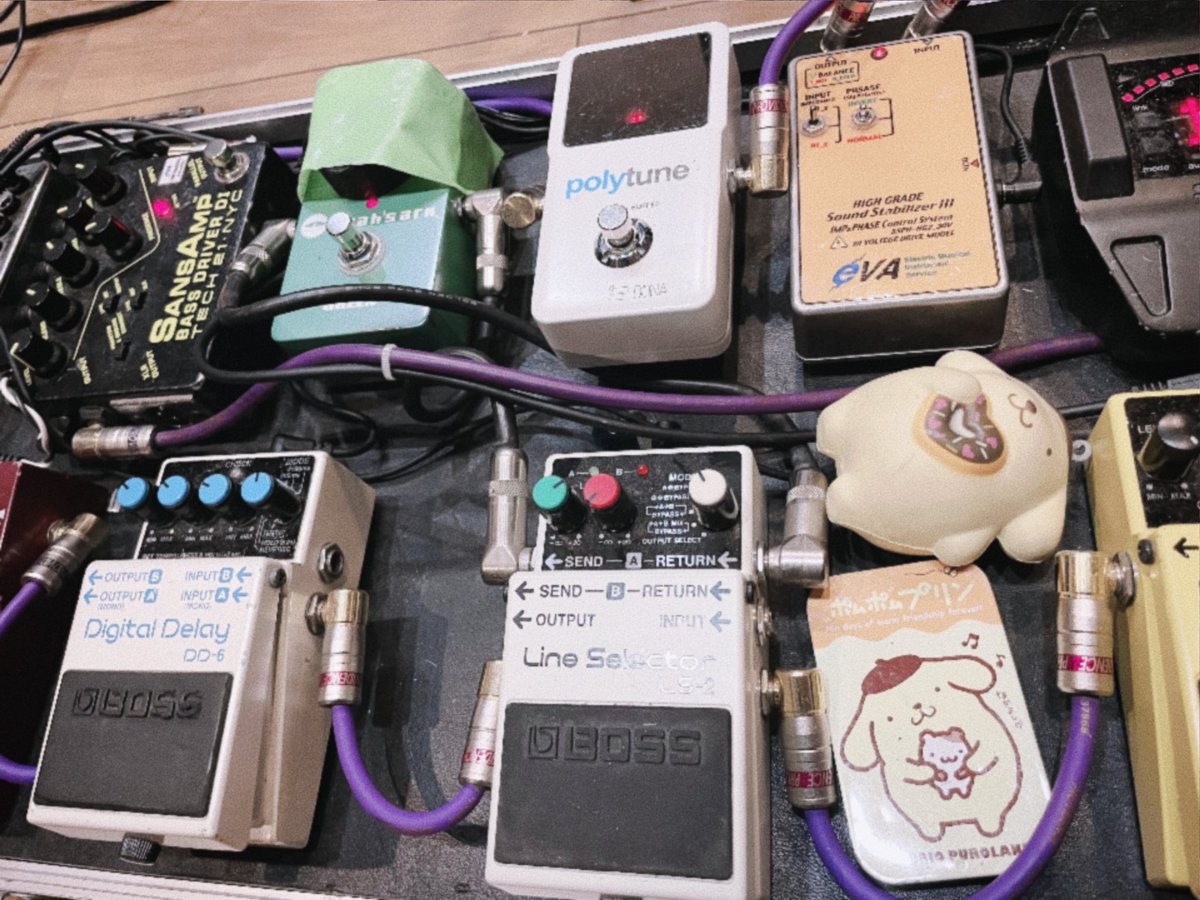 最近エフェクターボードをちょっとだけ組み変えたんやけどすこぶるいい
