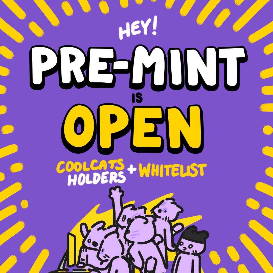 TheLostCatsNft's tweet photo. 🚨PRE-MINT IS LIVE🚨

Pre-mint is now available for CoolCats owners and Whitelists. 

Mint is here : https://t.co/YVh3f4qwJ5

Let's be lost together 😼 💜 

#NFTComunity #NFTs #NFTMint https://t.co/EJVod5oD8x