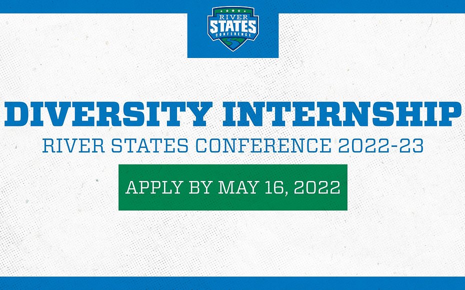 RiverStatesConf's tweet photo. Extended: #RSC Diversity Internship 2022-23 application deadline extended to May 16, 2022

How to apply &amp; details: https://t.co/2IZnyAdxRe
#NAIA @NAIA https://t.co/X8t9aLiSJC