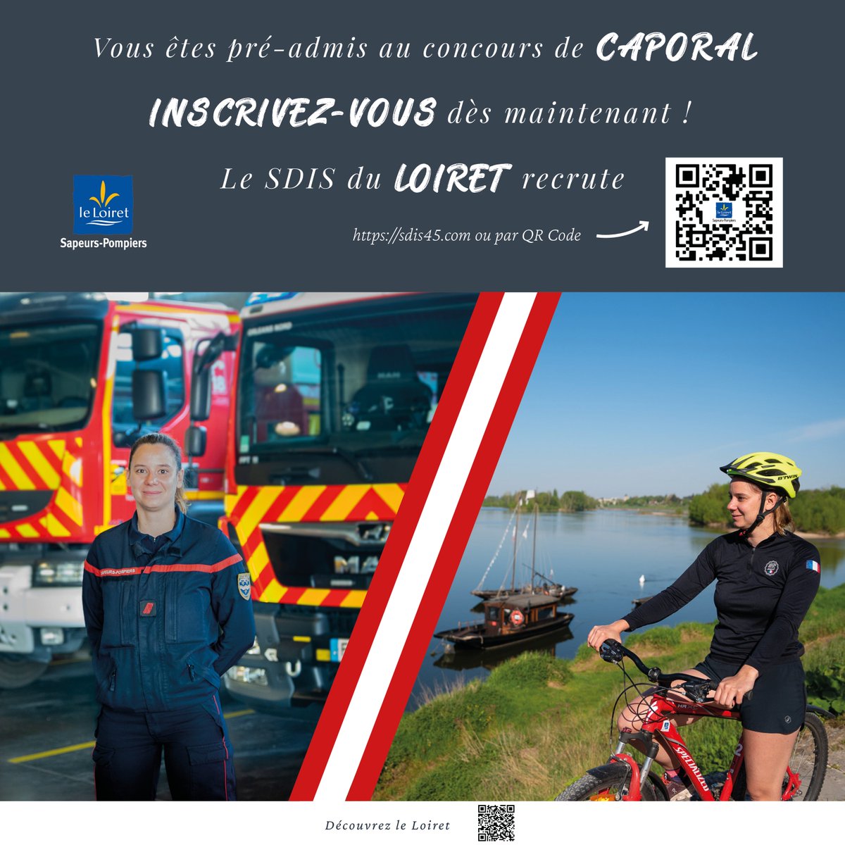 SDIS45's tweet photo. [Recrutement]
Vous êtes pré-admis au concours de caporal ? N'attendez plus pour postuler !

https://t.co/8QawZdqCdh

#recrutement#caporal @leloiret https://t.co/sAmDP9ekth
