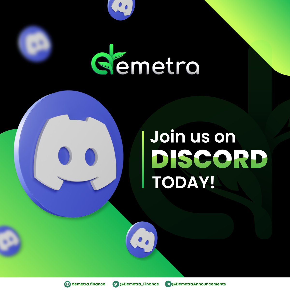 Demetra_Finance's tweet photo. Demetra offers services that are very useful! 💻

🗣 Here, we VALUE our community!

We make sure that everyone gets the best user experience as possible.🔥

So be one of us and join our growing community on Discord.
👉 https://t.co/aDrRzIgQbq

🌐https://t.co/KzTLsWKP48 https://t.co/v49vj0SJwO