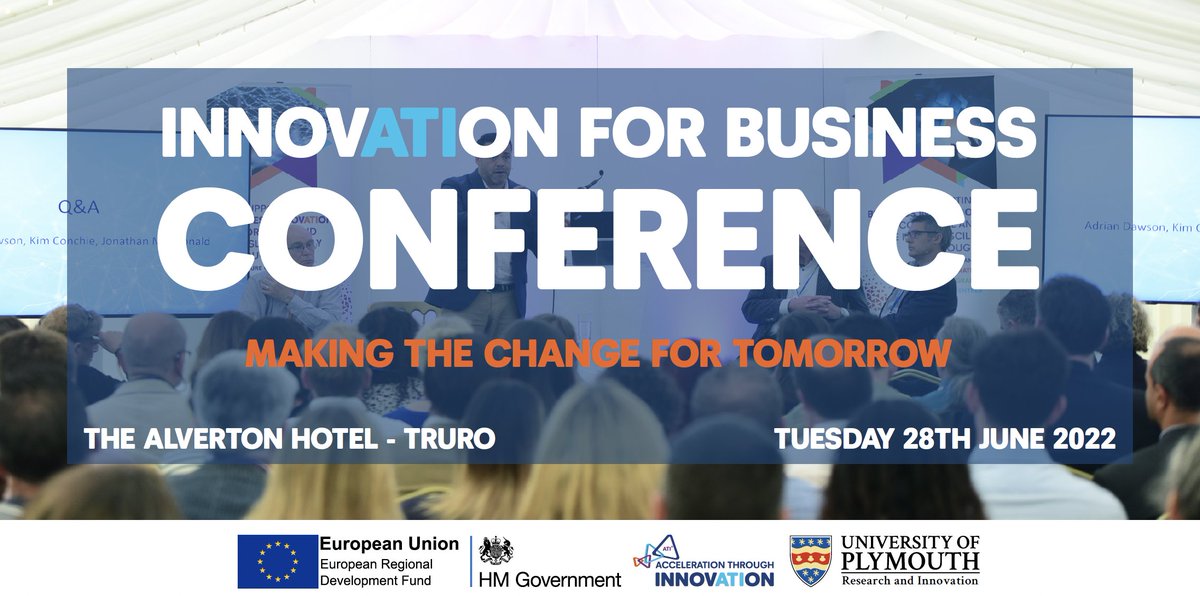 STRIDE_UoP's tweet photo. Titans of Cornish industry will meet to share knowledge, expertise and wisdom at the next Innovation for Business Conference 28 June in Truro.
Find out more about Cornwall's #innovation event of the year: https://t.co/xqikLl0etP
#IFB22 #ATI2 https://t.co/z0eOM2qBHb
