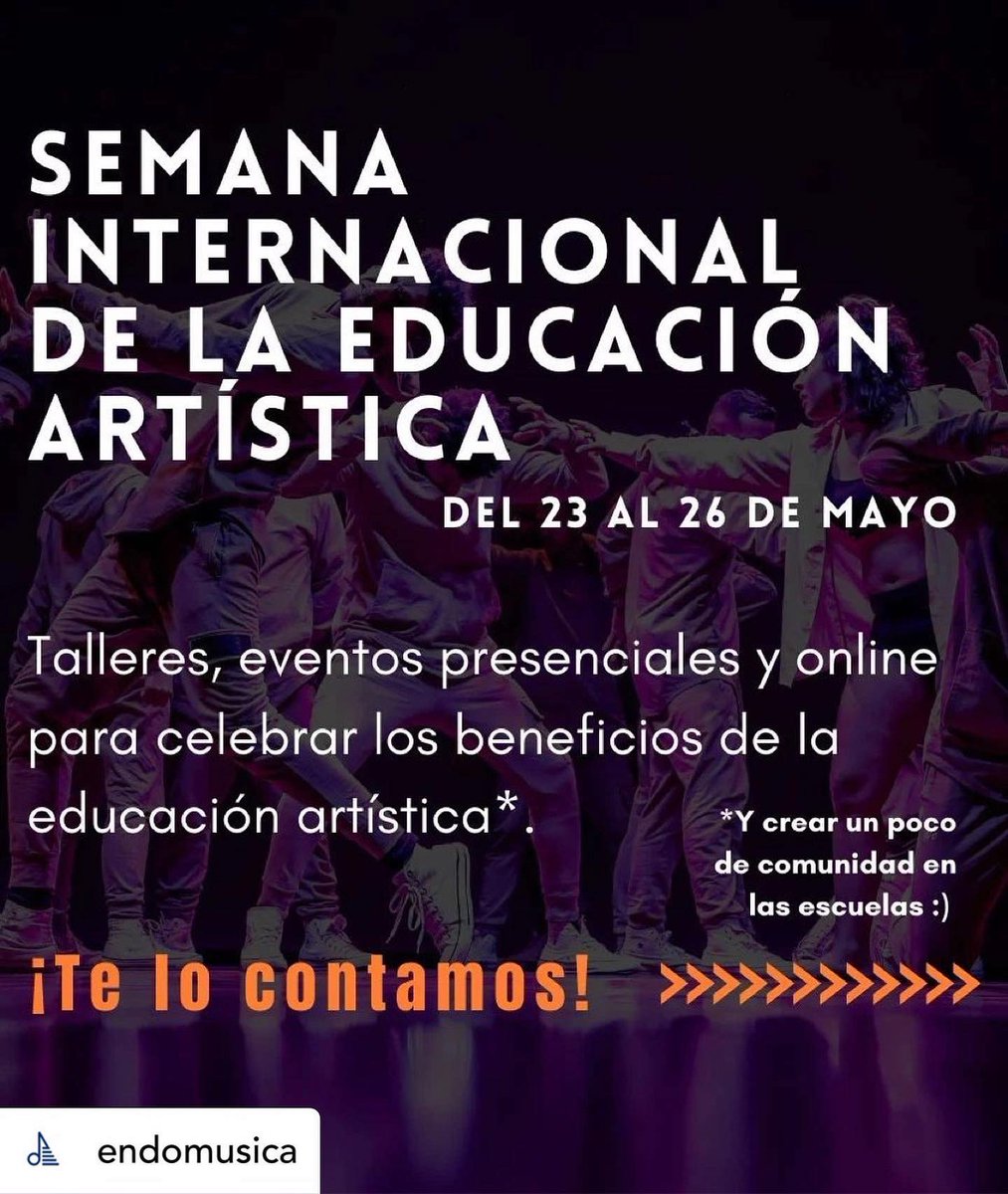 endomusica's tweet photo. Apúntate a nuestra #SemanaArtistica y participa de nuestros talleres y charlas divulgativas. Tienes toda la info en https://t.co/lLVCrQtsZV
Te esperamos!!! https://t.co/piKrVB6MSf