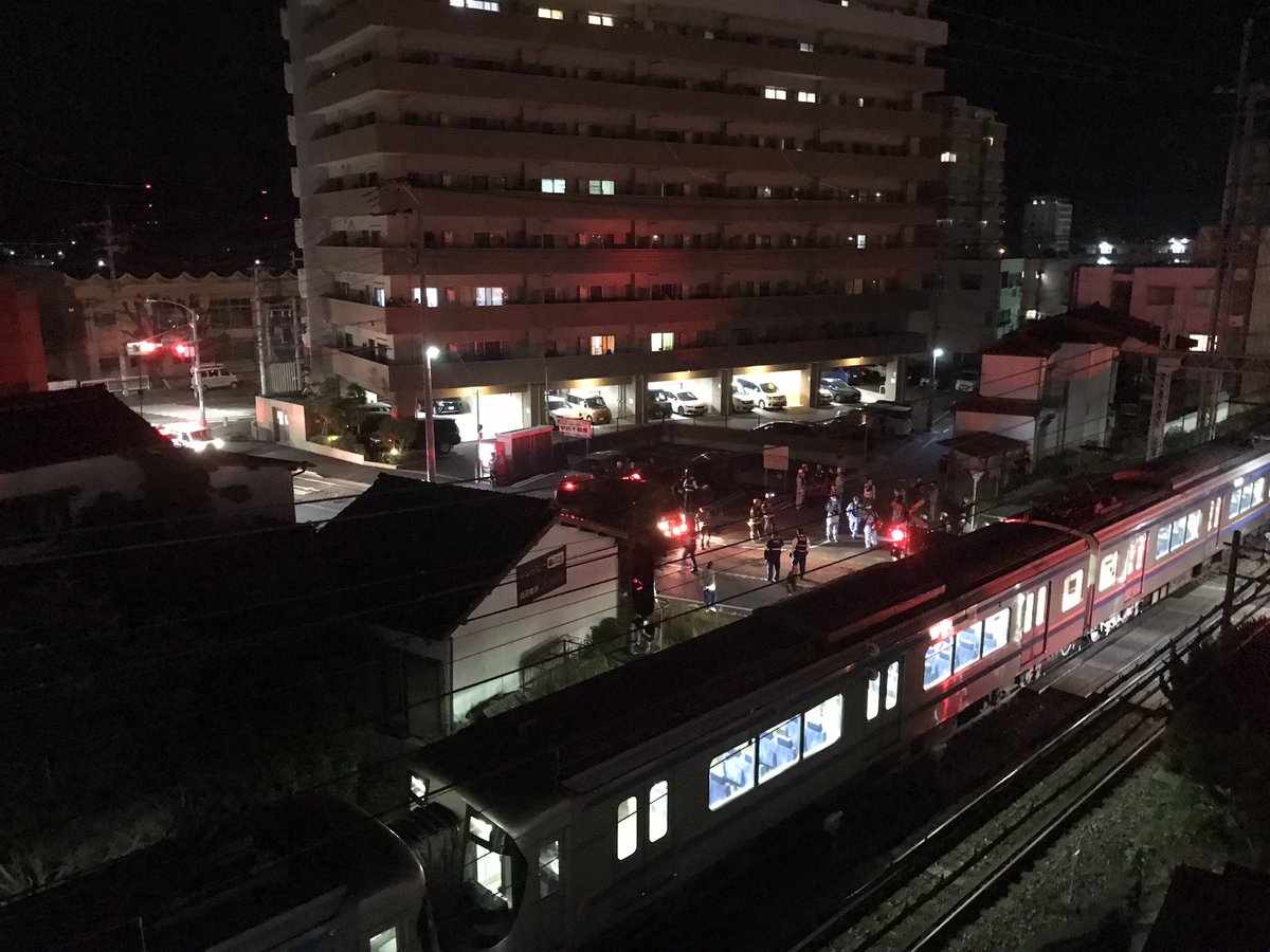 DataTojo's tweet photo. 西鉄筑紫駅で列車事故 https://t.co/pQGwERqdrV