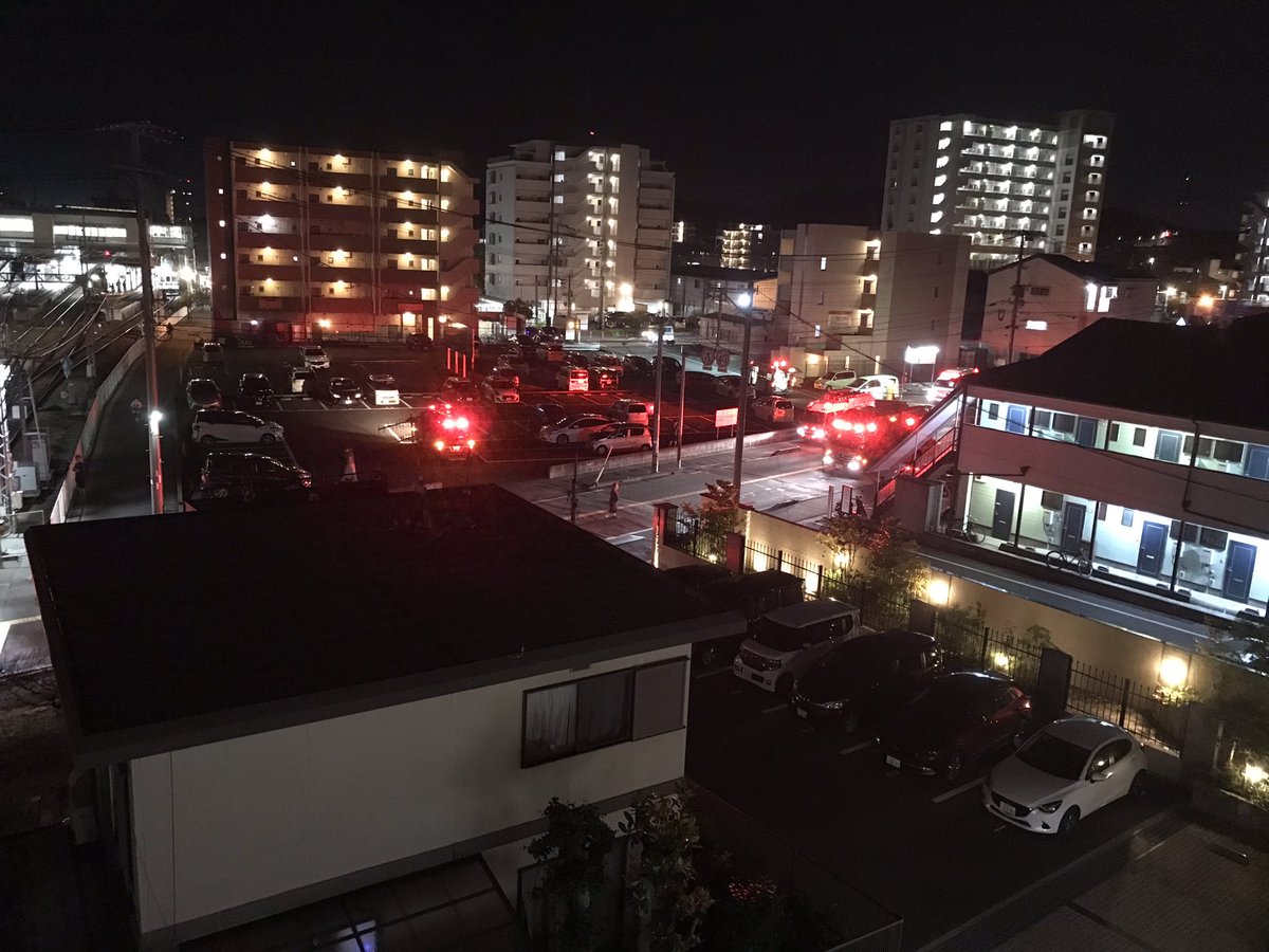 DataTojo's tweet photo. 西鉄筑紫駅で列車事故 https://t.co/pQGwERqdrV