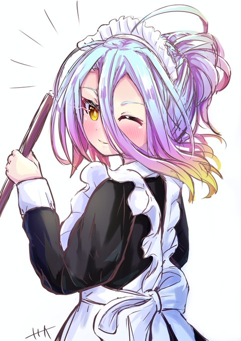 #メイドの日

1日遅れだけど推しのメイド姿が見たかったから描いた!

…メイドっていいよね!

#ノゲノラ 
#イラスト 