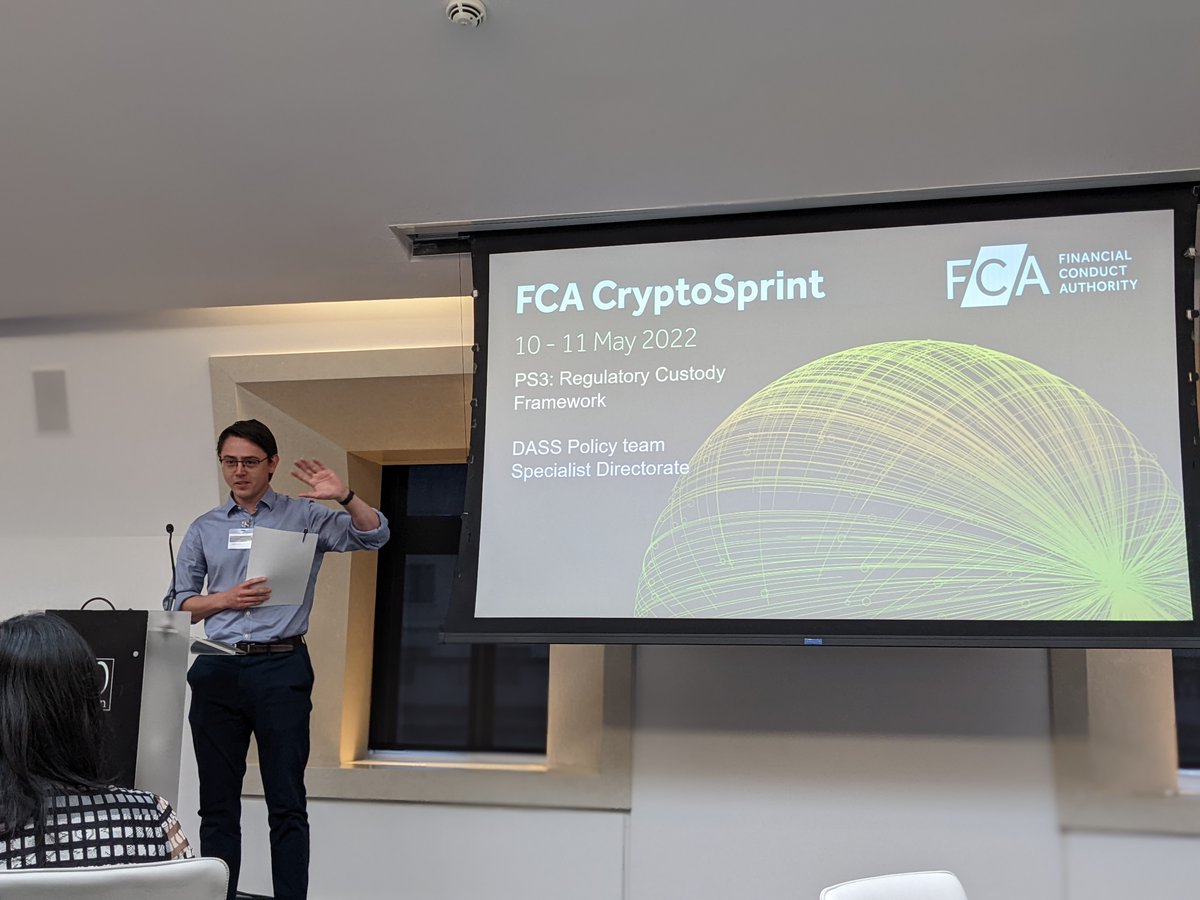 TheFCA's tweet photo. The #FCACryptoSprint teams showcasing their ideas this afternoon to protect consumers and foster innovation in #crypto https://t.co/bgrq25PrUp