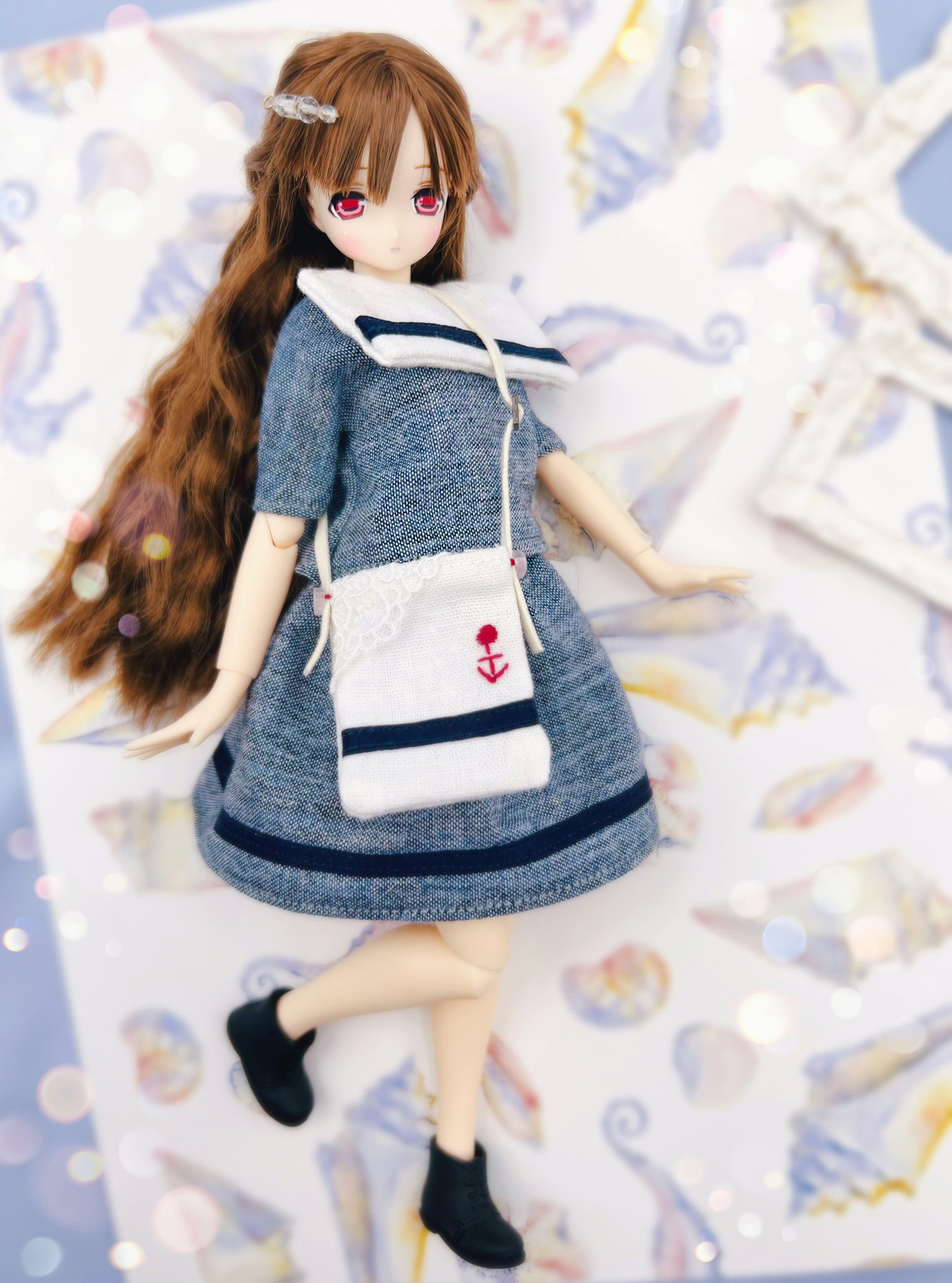 SALE】 フェリシモ カントリーノート きせかえ人形のおようふく 5点
