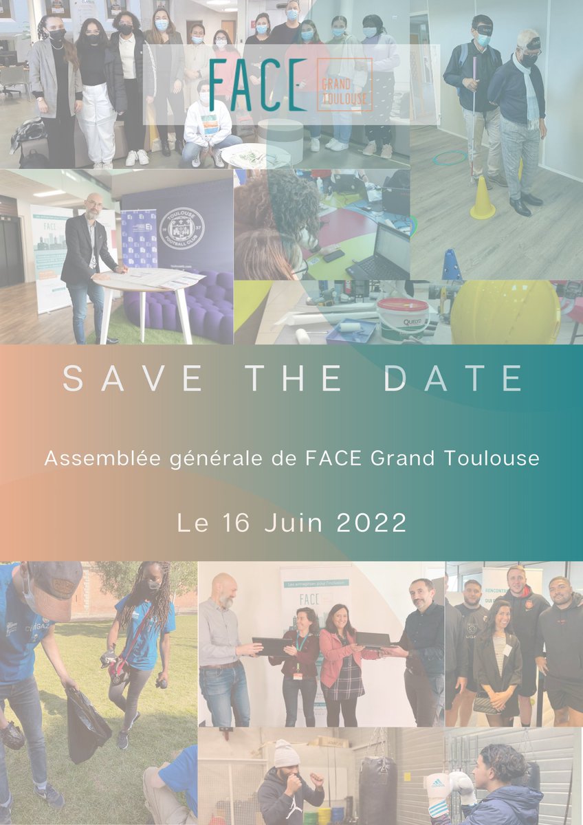 [ AG FACE ]

Le 16 juin à 17h30 débutera notre assemblée générale ! Cette année, nous fêtons également les 20 ans de FACE. 🎂

Showroom associatif, animations et personnalités. 🎪

L'assemblée sera suivie d’un cocktail🍸

Inscrivez-vous : lnkd.in/efUnbMwY