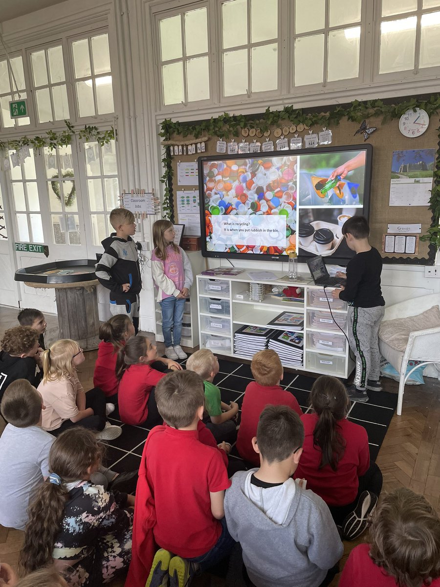 BubsyTownhill's tweet photo. So proud of Year 3 for creating their own PowerPoints on Recycling and presenting what they found out to their peers. #tcsst #tcshu #tcsllc https://t.co/arZza1Favc