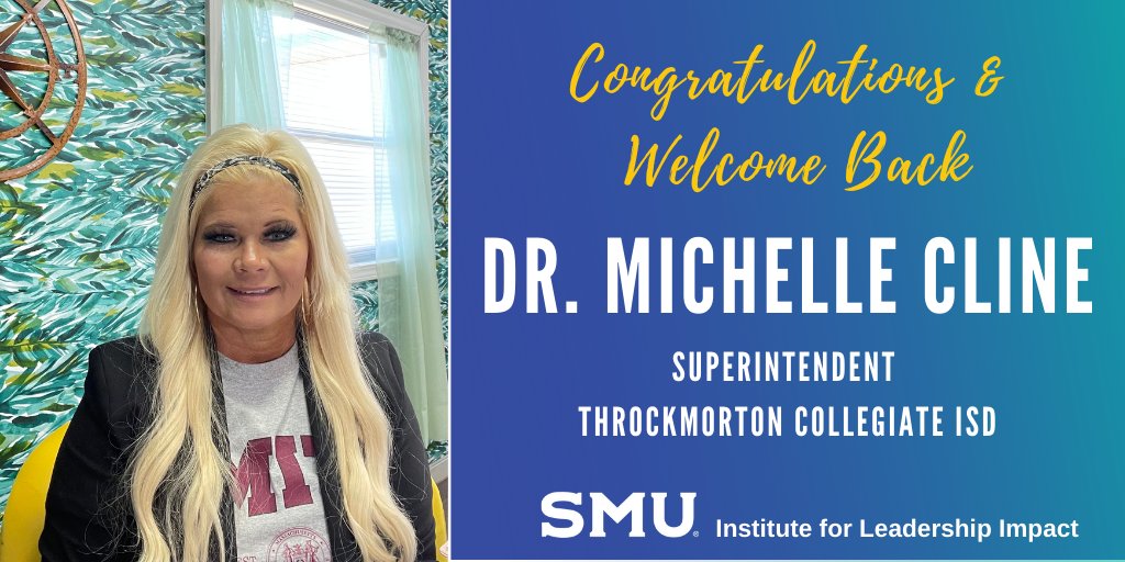 Congratulations on completing the 2021-2022 leadership development program and welcome to the 2022-2023 cohort! Join <a href="/michellecline42/">Dr. Michelle Cline</a> 
Apply: bit.ly/DLF-2022-App 
Learn more: bit.ly/DLF-2022-Info
#SMUDistrictLeaders #leadershipdevelopment #edchat #schoolleaders