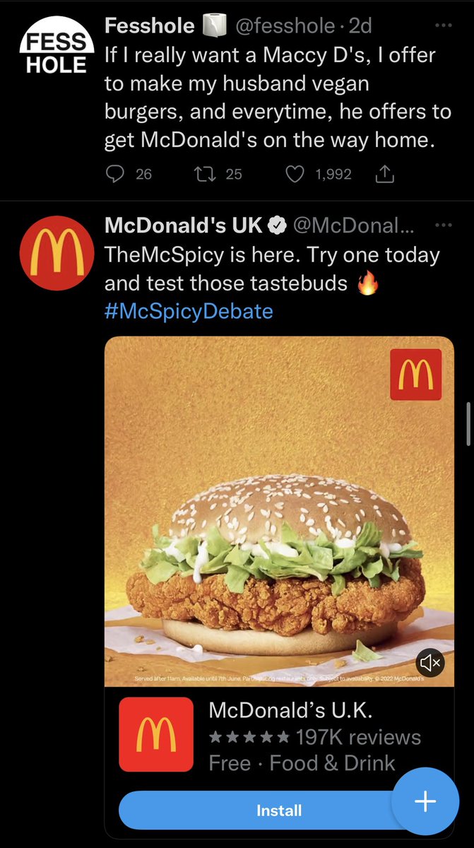 zobey23's tweet photo. @fesshole Targeted advertising at its finest 😂 https://t.co/aMQZ8xbPrF