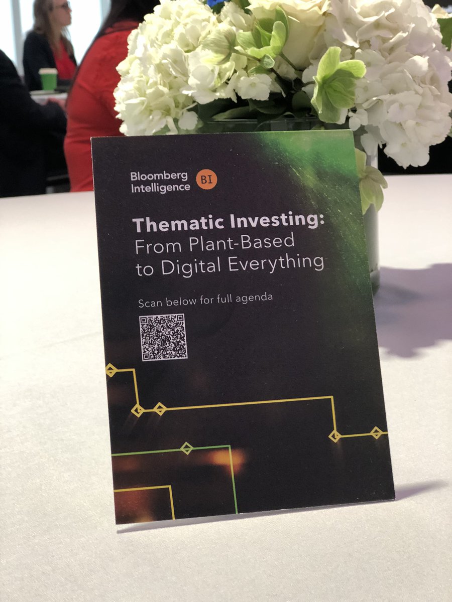 Great insights into the state of public market investing from Katie Koch and <a href="/AEWilliamsNYC/">Alison Williams</a> at the #BloombergIntelligence #thematicinvesting conference at Bloomberg LP